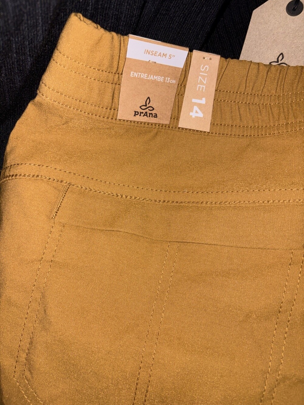 PrAna WOMENS HALLE SHORTS II SIZE 14 Antique Bronze 5” Inseam NWT $75 - Picture 8 of 10